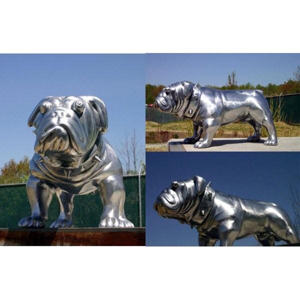 Silver Patina Finish Bulldog Silver Patina Finish Bulldog